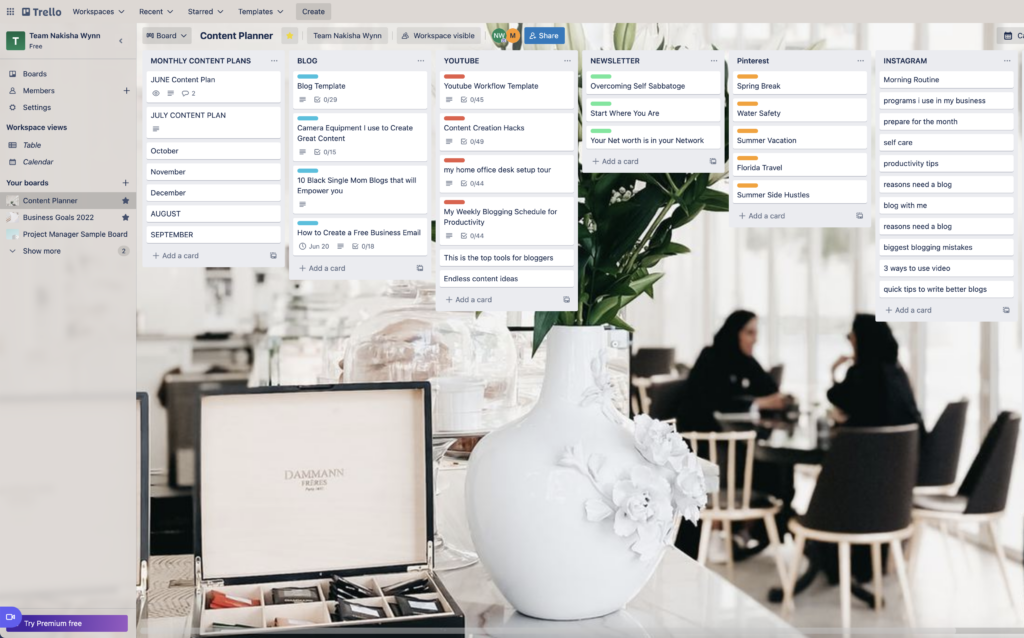 trello project management