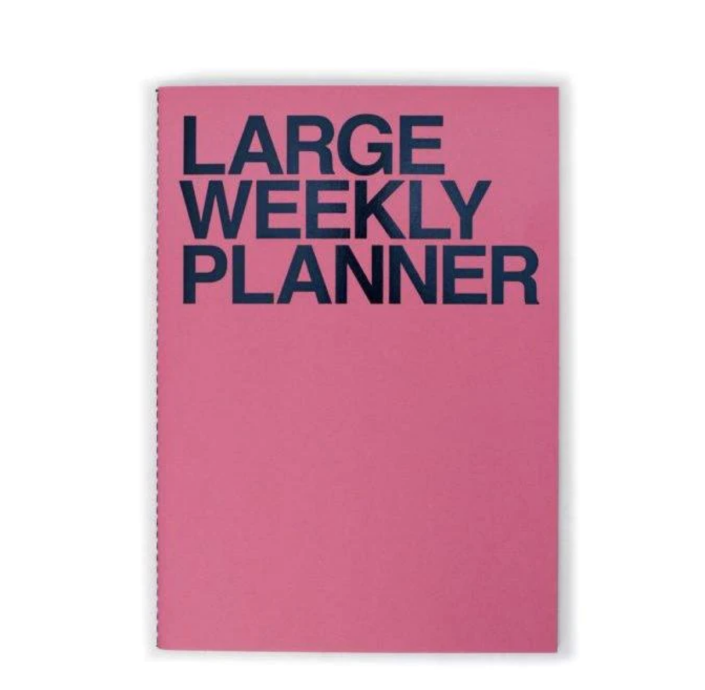 J story large personal wide space weekly planner