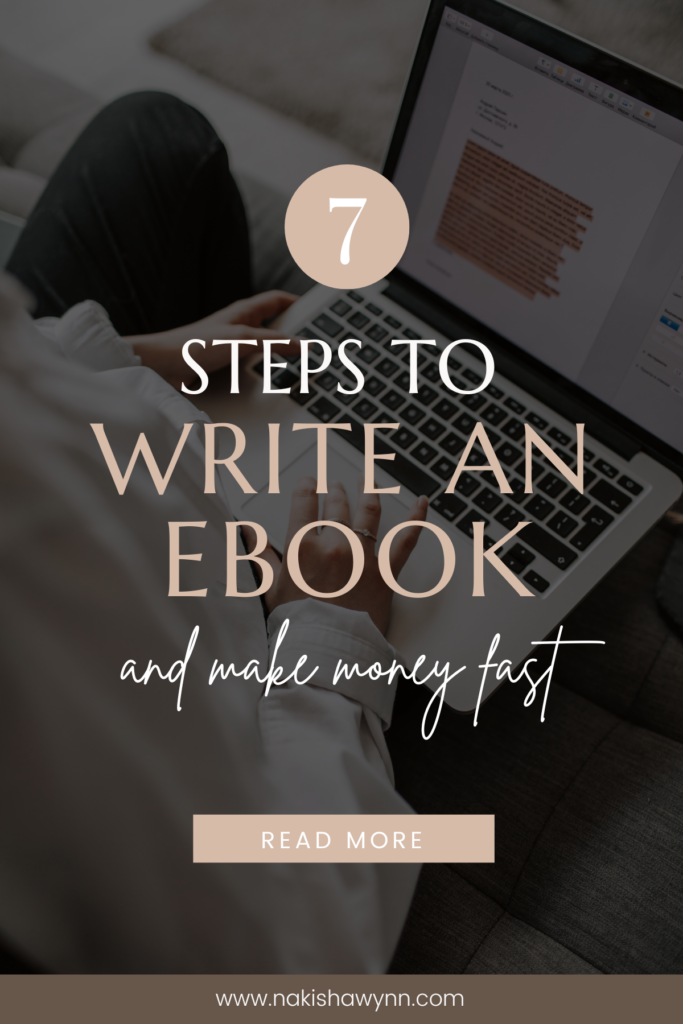 how to write an ebook